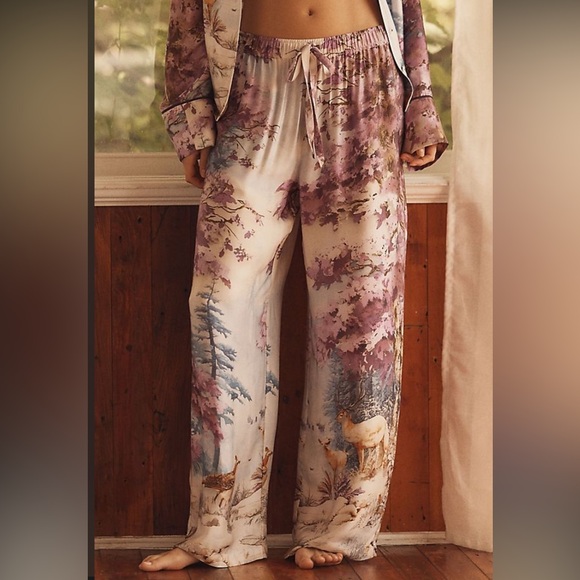 Anthropologie The LyreBird Silky Oversized
Pajama Set - Size L - Picture 5 of 14